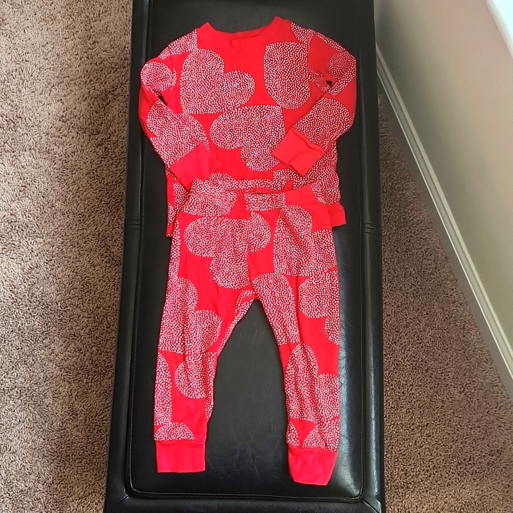 Carter's Snug fit cotton Baby pajamas Red and White 12 months